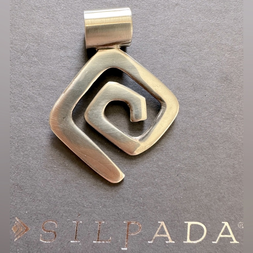 Silpada Sterling Silver Key Geometric Pendant